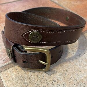 Remington 13 GA vintage leather belt size 38